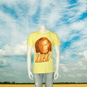 Captain Kirk Star Trek William Shatner CBS Studios Licensed T Shirt Tee M